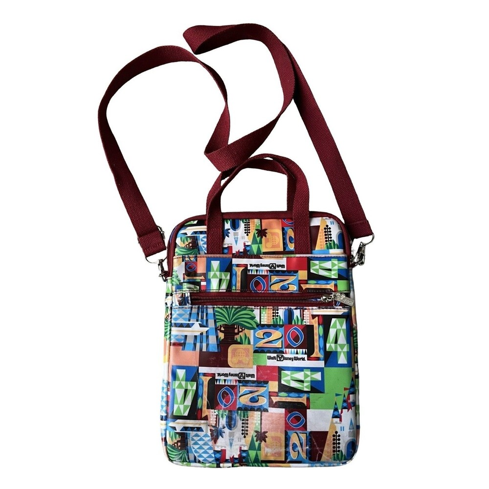 Disney Parks Walt Disney World 2014 Crossbody Tote Bag Disney-Tech EPCOT Print